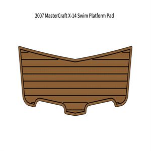 zy 2007 MasterCraft X-14 Swim Platform Pad Boat EVA Foam Faux Teak Deck Floor Mat Backing Self Adhesive SeaDek Gatorstep Style Pads