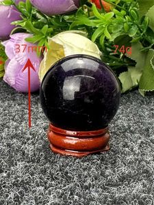 Massage Stones Rocks Natural Crystal Fantasy Amethyst Ball Polishing Ball Massage Ball Reiki Healing Stone Home Decoração Oração Altar Witchcraft EV 240403