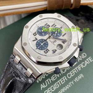 AP Diving Wrist Watch Royal Oak Offshore 26170st Silver White Panda Plate Man Sport Fashion Watch Precision Steel Automatic Machinery 42mm