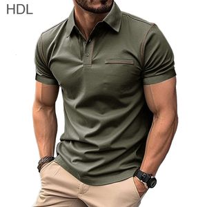 Summer Mens Short Sleeved Polo Shirt Top