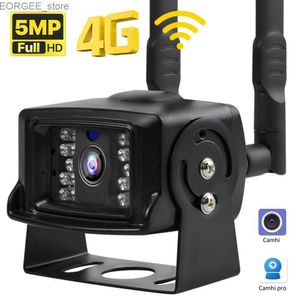 Andra CCTV -kameror IP -kamera med 4G SIM -kort utomhus metallskalkamera 1080p 5MP HD Video Security CCTV WiFi Camera Camhi App Y240403