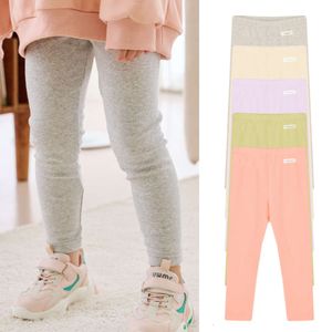 Beibeizu 2022 Underpants autunnali di colore solido Pinshi elastici di cotone elastico comodi e caldi pantaloni lunghi per bambini