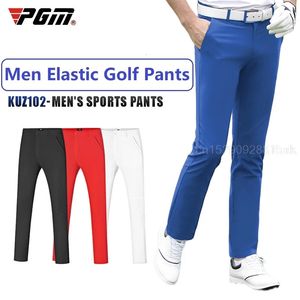 PGM Summer Golf Mens Pants Elastic Casual Sports Bekväm snabba torra byxor Tennis Baseball Wear XXSXXXL 240401