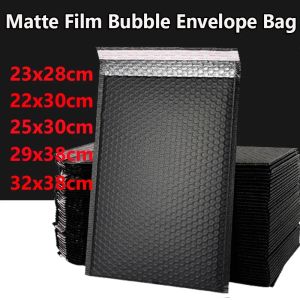 Mailer 20pcs Black Bubble Mailer Poly Bubble Mailer Selbstversiegelung gepolsterte Umschläge Geschenktüten Verpackung Hüllkurve Versandtasche 25x30 cm