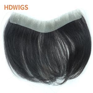 Toupees Toupees Toupees Toupee Man Front Hairine v Stil menschliches Haar für Männer 100% menschliches Remy -Haarstücksystem Hochqualitäts Kapillare P.