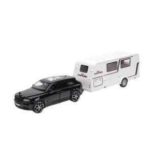 1:32 Rolls Royce Cullinan trailer RV Alloy Car Modelo