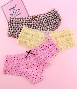 Summer Women Underwear Floral Mesh Briefs Low Waist Ladies Comfort Breathable Female with Bow Underwear Sexy Panties For women6788688