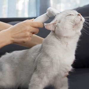 One handed pet hair removal knife comb for cats, dogs, and cats, one click hair removal with one hand, floating hair, waste hair thinning, anti hair loss comb