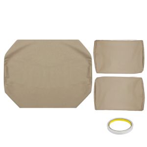 Aids 3PCS/Set Golf Club Car PRE2000 DS 8200 Golf Cart Front Heavy Duty Vinyl Seat Cover Set Accessories Beige