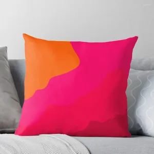 Подушка розового до апельсинового броска эластичная крышка для дивана декоративных подушек
