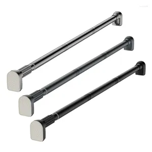 Hangers Retractable Clothes Drying Rod Easy To Install Spring Tension Curtain Metal Rods For Shower Or Window