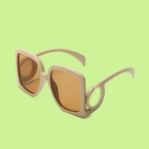 Vintage Erkekler Güneş Gözlüğü Tasarımcı PC Malzeme Tam Çerçeve Zarif Dikdörtgen Lensler gözlükler Dış Mekan Gölgeleri UV400 Polarize Gogle İsteğe Bağlı HG136 C4