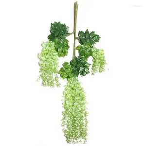 装飾的な花XD-12PCS Wisteria人工花の花輪緑化結婚式/屋外庭/DIYパーティー