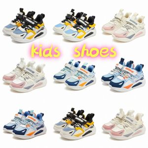 Sapatos infantis tênis de tênis casuais meninos meninos da moda Trendy Black Blue Pink Sapatos brancos tamanhos 27-38 B6SC#