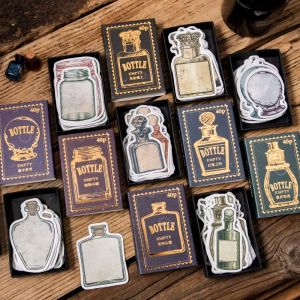 40 sheets Memo Pad small card box bottle account material decorative collage paper message writing paper 6 kinds