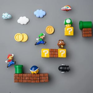 新しい10PCS 3D冷蔵庫マグネットメッセージステッカー面白い子供時代のゲーム女の子の男の子のおもちゃホームデコレーターステッカーフライガーレーターのおもちゃの装飾