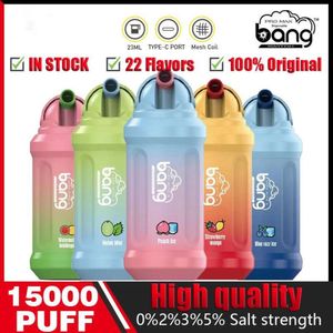 Original Bang King 15000 Puff 15000 Disposable Vapes Pen E Cigarette 0% 2% 3% 5% Vaporizer Recharge Mesh Coil Vape Pen Pufrsy bang puff 15K