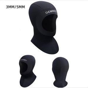 Neopren 35mm Scuba Diving Hood Unisex Professional Antislip Schwimmkappe Winter Kaltschutz Neoprenanzug Kopfhülle 240403