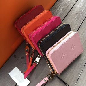 Genuine leather zipper women designer wallets cowhide lady fashion casual coin zero card purses female clutchs no596