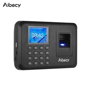 Registrazione AIBECY Biometric Fingerprint Password Attending Machine Multilinguage con orologio da 2,4 pollici di gestione dei dipendenti Schermo LCD