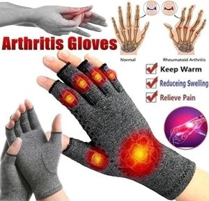Компрессионные перчатки от артрита, поддержка запястья, хлопок, облегчение боли в суставах, ручная скобка для женщин и мужчин, терапевтический браслет, спорт на открытом воздухе8156459