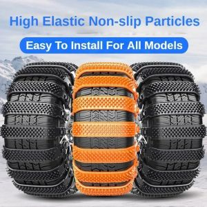 2/8Pcs Car Snow Chains Auto Winter Tire Wheels Chains Anti Skid Chains For Car Truck SUV Winter Outdoo Car Tires Accessories