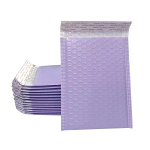 Mailers 50pcs Purple Plastic Bubble Bag Matte Coextruded Plam Bubble Convelope Shock -Resecting упаковочные пакеты Доставка почтовая сумка 13x18 см/26x32см