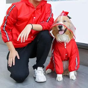 Dog Apparel Raincoat Clothes Large S Pet Rain Costume Medium Doberman Coat Big Waterproof For Outdoor Jacket Reflective