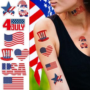 Decoração de festa 4 de julho American Independence Day Stickers EUA Flag Patriótico Memorial Veterans Decor Event Horizon Movie