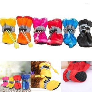 Dog Apparel H7EA Lightweight Pet Rain Shoe Booties Daily Walking Puppy Shoes Casual