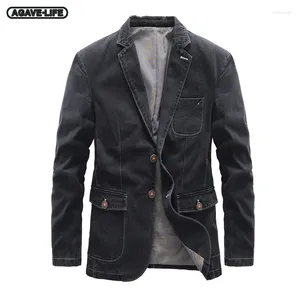 Men's Jackets Business Men High Quality Fashion Classic Outdoor Jean Coat Vintage Denim Jacket Casual Blazers