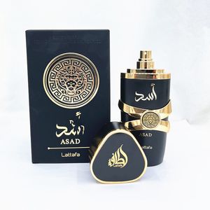 lattafaアラビア語アサドヤラ香水名誉栄光栄光アメジストフレグランス100mlフルーティーな香水密閉ギフトボックス高速配送