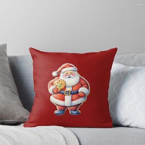 Подушка Рождество Suger Cookie - Санта -Клаус бросает комнату, украшает предметы декоративное покрытие для живых диванов