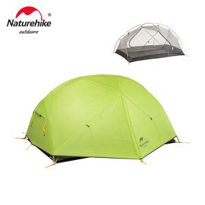Skyddar naturhike mongar tält 2 person ultralätt resetält dubbel lager vattentätt tält backpacking tält utomhus vandring camping tält