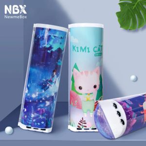 Fälle Mechanische Kombination Schloss Bleistift Hülle Newmebox Quicksand Pencilcase Kawaii Unicorn Estuche Lapices Pencil Box Estojo Escolar Escolar