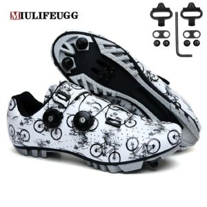 Boots Miulife Mtb Flat Cycling Shoes Men Speed Route Road Bike Dirt Cleat Sneakers Racing Women Bicycle Mountain Clit Boots Spd