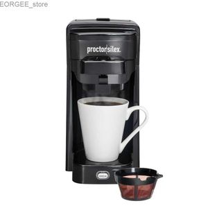 Kaffeemaschinen Proctor Silex Single-Serve Coffee Maker 10 Unzen Kapazität Schwarzer Modell 49961 Y240403