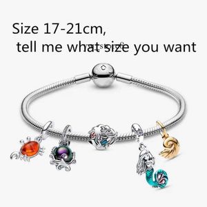 Bracelety srebrnego uroku dla kobiet luksusowa biżuteria DIY Fit Pandoras Disnes Spider Bransoletka