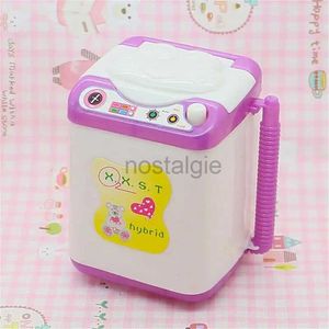 Kitchens Play Food Mini Washing Machine Toy Cosmetic Cleaning Device Mini Simulation Dollhouse Furniture Kitchen Toys Children Play House Toy 2443