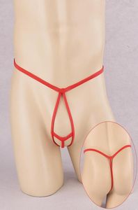 Women039s Panties Mens Open Crotchless Thong g String Bikini Tanga Bottom Hollow Out Exotic Pantyセクシーなペニスコックゲイアンダーウェア6155954