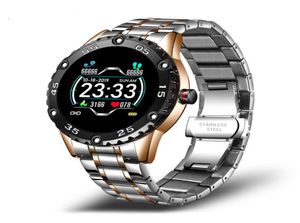 2021 Mężczyźni Sport Watch IP67 Waterproof Smart Watch Teast Fitness Tracker dla Android OS Steel Band Wysoka jakość Smart2917498