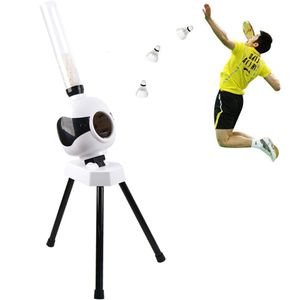 Otomatik badminton servis makinesi robot yetişkin çocuk hediye topu atış pratik eğitmen cihazı taşınabilir açık kapalı acemi 240402