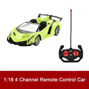 1/18 RC Auto LED LIGHT LIGHT RADIO SPORT SPORT SPORT CASS BAMBINI RACCHI ALTA SPECIA VEICOLO DRIFT RAGAZZI GIURNI GIOCHI