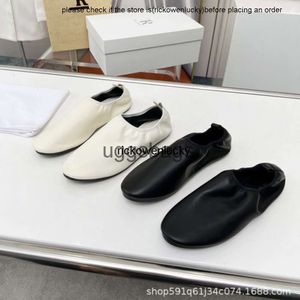 the row shoes Chunyuan The * row One Step Grandmother Shoes Casual Shoes Round Head Folded Lefu Shoes Flat Bottom Comfortable Single Shoes high quality