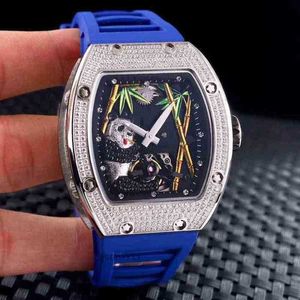 럭셔리 남성 역학 시계 Richa M Wristwatch 레저 남성 투명한 쉘 자동 기계식 시계 성격 전 중공 크리스탈 Y4KI