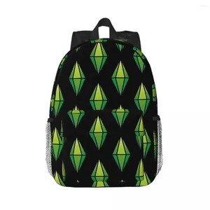Plecak zielony plecaki Diamond Teen Bookbag Cartoon Bags School Torby Laptopa Prech Bag na ramię duża pojemność