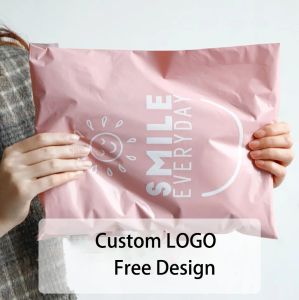 Mailers Custom Logo Printed Express Recycled Black Courier Väskor Kläder Fraktpaket Poly Envelope Mailer Mailing PolyMailer Bag