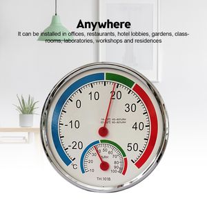 Digital Thermometer Hygrometer Indoor Outdoor Electronic Temperature Hygrometer Sensor Meter Wall Mounted Household Thermometer