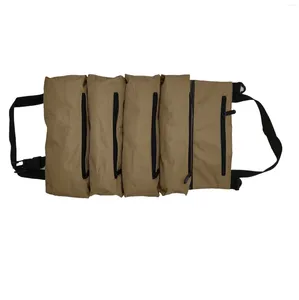 Storage Bags Working Tool Bag Roll Multi-Purpose Up Wrench Pouch Hanging Zipper Carrier Tote