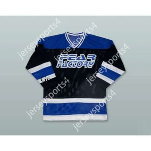Gdsir Custom Fear Factory Black Hockey Jersey New Top ED S-M-L-XL-XXL-3XL-4XL-5XL-6XL